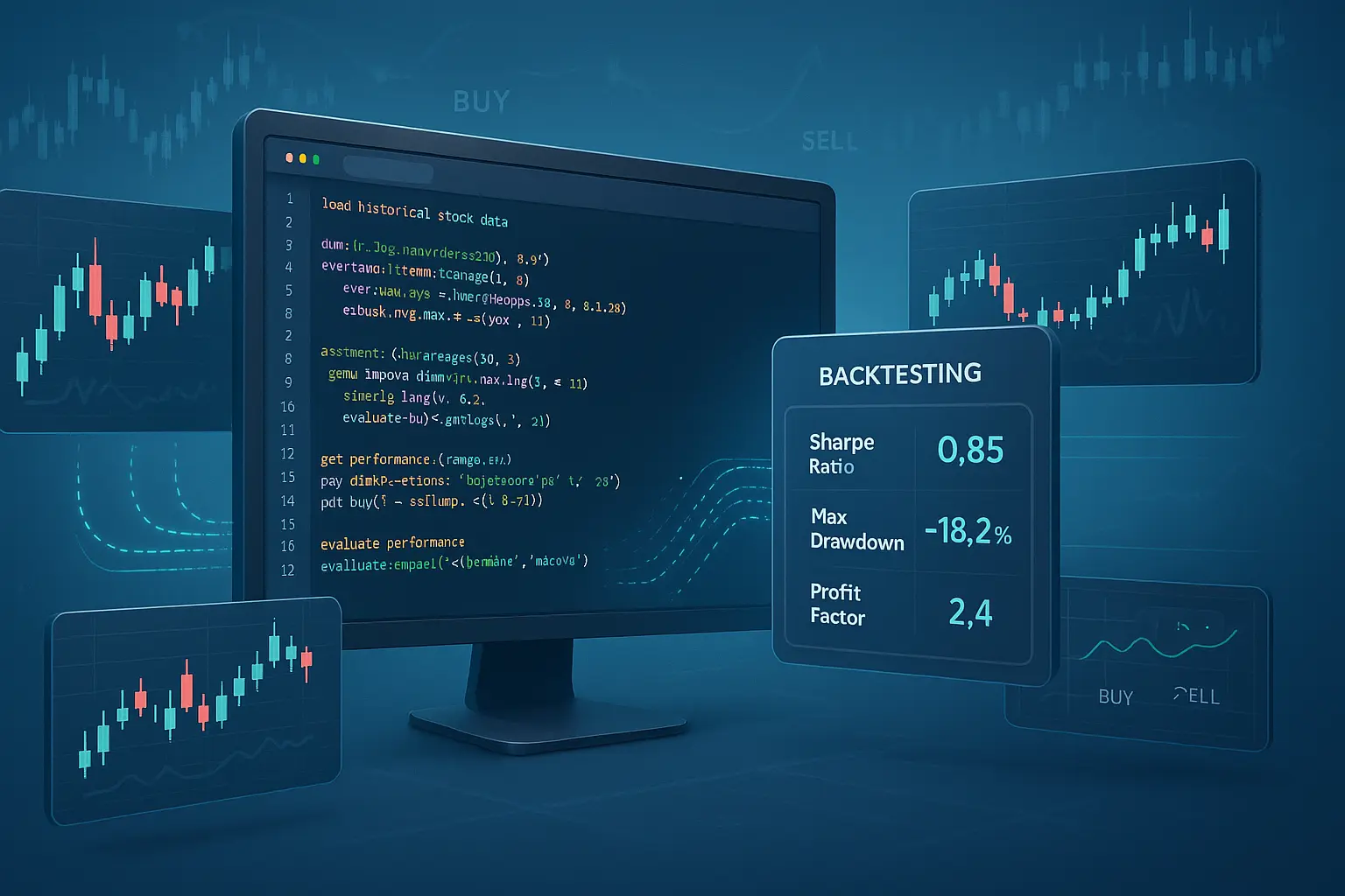 Simple Python backtesting tutorial example using SMA crossover