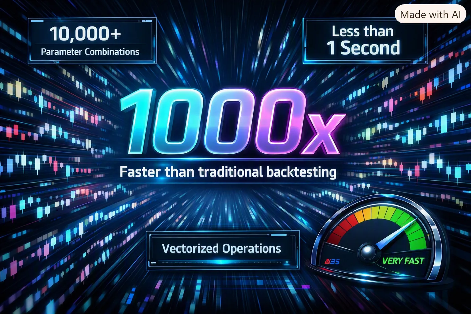 Animated GIF showing a VectorBT backtest running